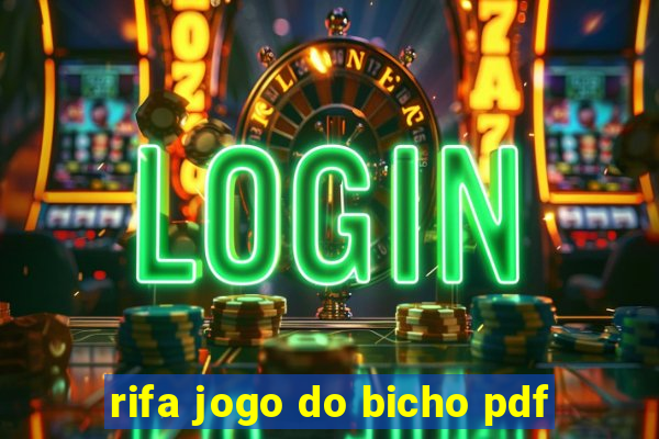 rifa jogo do bicho pdf